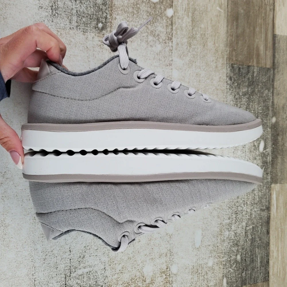 Allbirds Womens Wool Pipers Lace Up Shoes Sz 7 Canvas Low Top Sneakers